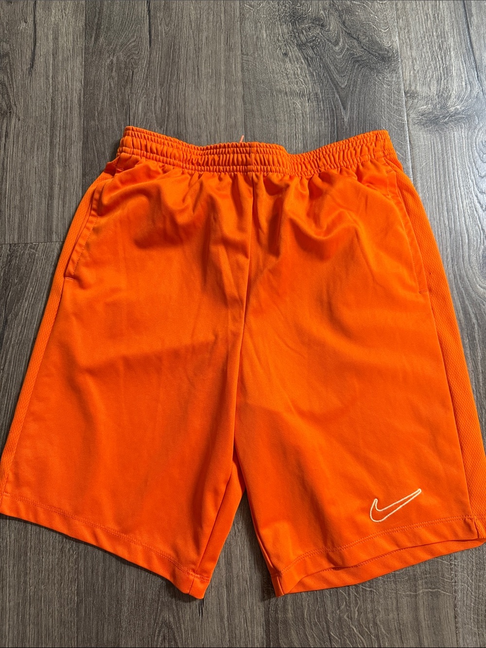 Nike boys youth Bright Orange Athletic Shorts